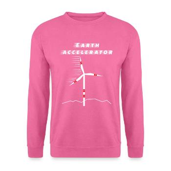 Wind turbine earth accelerator Environment Future Solar - Unisex Sweatshirt - pink - Front