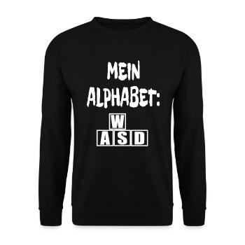 Gamer Gaming Spiel Spieler Konsole Controller - Unisex Pullover - Schwarz - Vorne - Alina (178cm) & Michal (187cm)