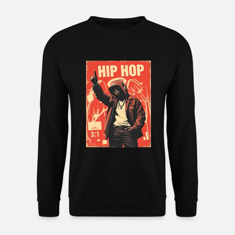 Urbanes Hip-Hop-Design - Unisex Pullover - Schwarz