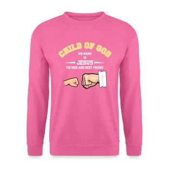 CHILD OF GOD - Sweat-shirt Unisexe - rose - Devant