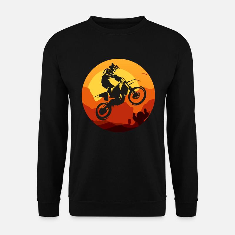 Motocross - Unisex Pullover - Schwarz