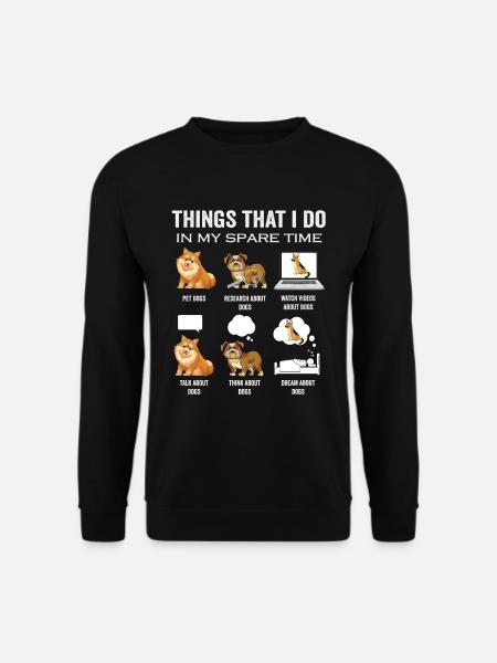 Lustige Hundeliebhaber-Dinge, die ich in meiner - Unisex Pullover - Schwarz