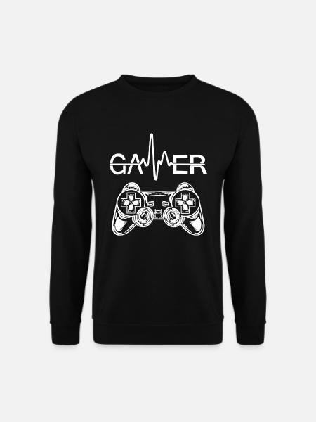 Gamer Heartbeat - Unisex Sweatshirt - black