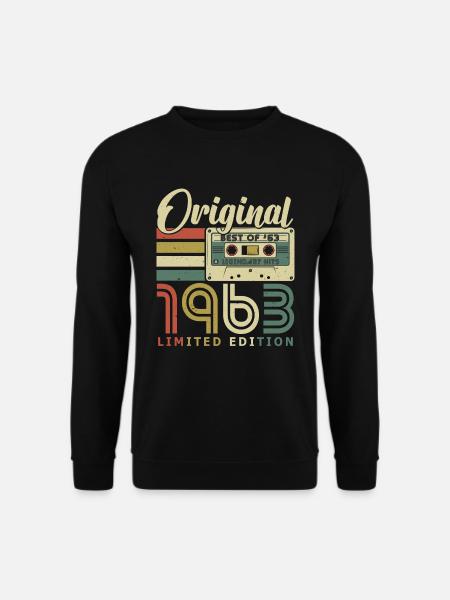 Original 1963 Vintage vintage né anniversaire - Sweat-shirt Unisexe - noir