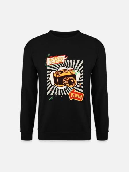 Super Fun with Camera - Unisex Sweatshirt - black