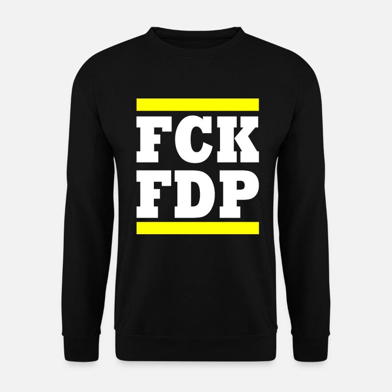 Fck fdp - Unisex Pullover - Schwarz