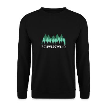 schwarzwald - Unisex Pullover - Schwarz - Vorne - Alina (178cm) & Michal (187cm)