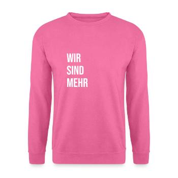 nous sommes plus - Sweat-shirt Unisexe - rose - Devant