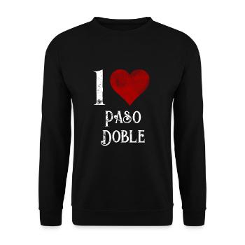 paso doble Tanzpartner Geschenk - Unisex Pullover - Schwarz - Vorne - Alina (178cm) & Michal (187cm)