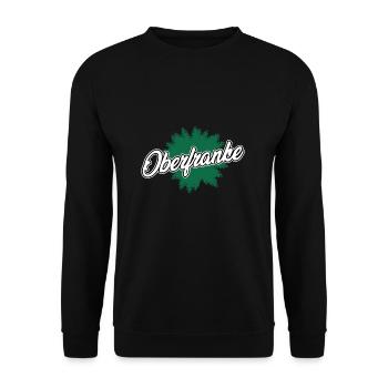 Franken Geschenke für Bamberger Oberfranken - Unisex Pullover - Schwarz - Vorne - Alina (178cm) & Michal (187cm)