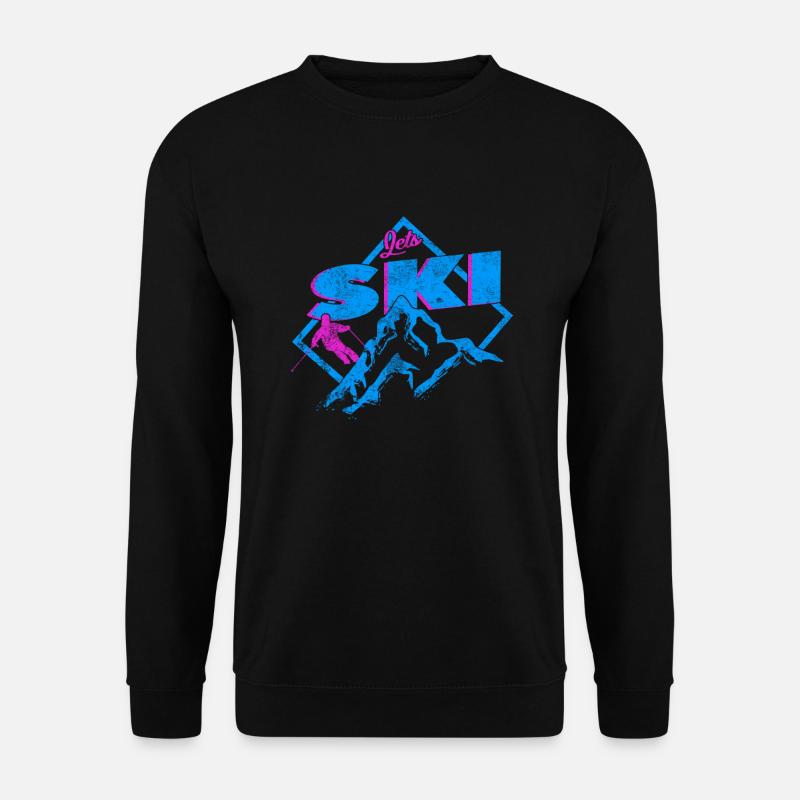 Skiing Skiing Skiing Skiing Skiing - Unisex Sweatshirt - black