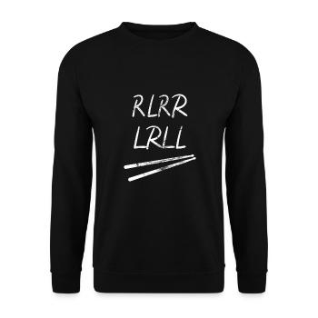 Drummer drummer or percussionist gift - Unisex Sweatshirt - black - Front - Alina (178cm) & Michal (187cm)