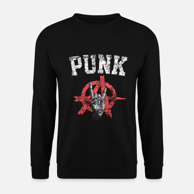 Cooles Punk Rock Punker Musik Anarcho Geschenk - Unisex Pullover - Schwarz