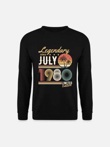 Legendary Since July 1980 Limited Edition - Unisex Pullover - Schwarz