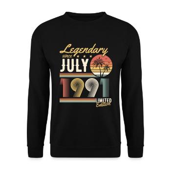 Legendary Since July 1991 Limited Edition - Sweat-shirt Unisexe - noir - Devant - Alina (178cm) & Michal (187cm)