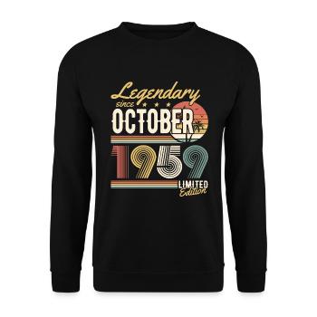 Legendary since October 1959 Limited Edition - Sweat-shirt Unisexe - noir - Devant - Alina (178cm) & Michal (187cm)