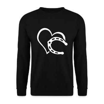 Hoof Heart - Unisex Sweatshirt - black - Front - Alina (178cm) & Michal (187cm)