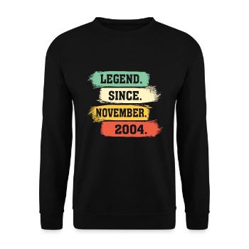 Légende depuis novembre 2004 - Sweat-shirt Unisexe - noir - Devant - Alina (178cm) & Michal (187cm)
