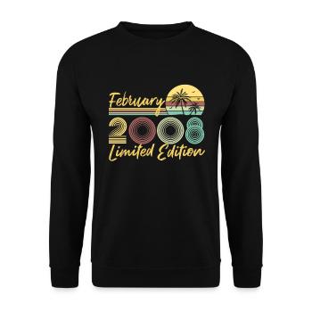 Février 2008 Édition limitée - Sweat-shirt Unisexe - noir - Devant - Alina (178cm) & Michal (187cm)