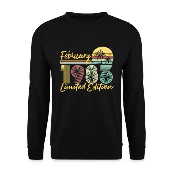 Février 1983 Édition limitée - Sweat-shirt Unisexe - noir - Devant - Alina (178cm) & Michal (187cm)