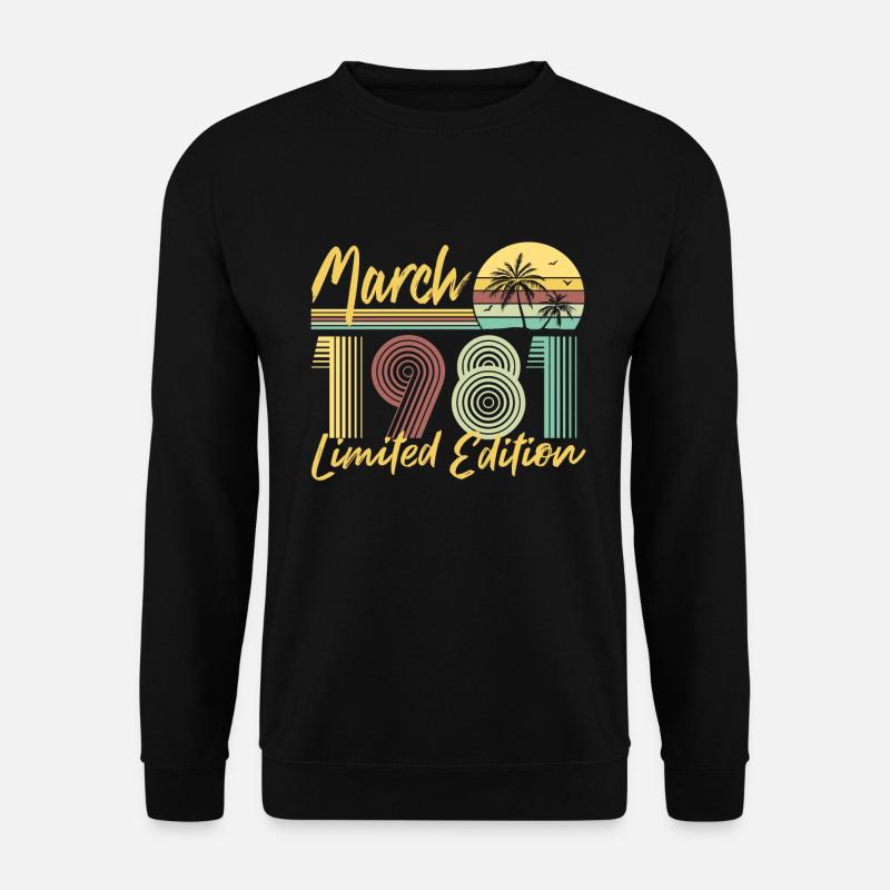 March 1981 Limited Edition - Unisex Pullover - Schwarz