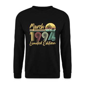 March 1994 Limited Edition - Unisex Pullover - Schwarz - Vorne - Alina (178cm) & Michal (187cm)