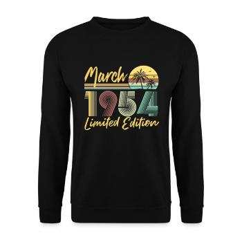 Mars 1954 Édition limitée - Sweat-shirt Unisexe - noir - Devant - Alina (178cm) & Michal (187cm)
