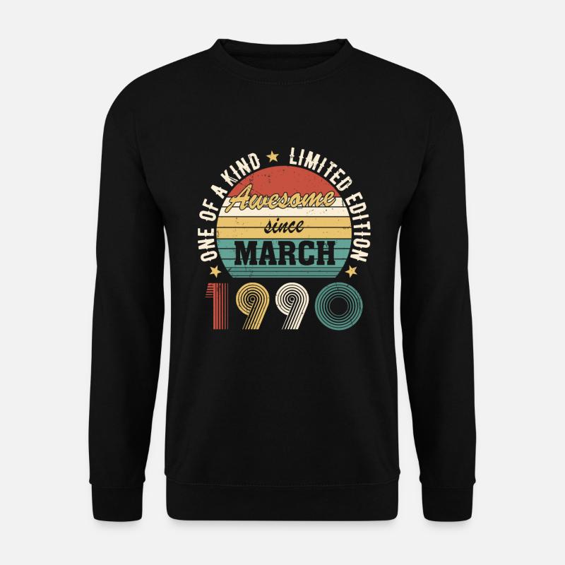 Awesome since March 1990 - Unisex Pullover - Schwarz