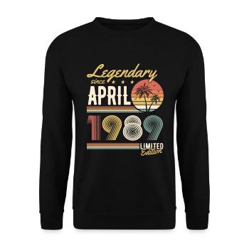 Legendary Since April 1989 Limited Edition - Unisex Pullover - Schwarz - Vorne - Alina (178cm) & Michal (187cm)