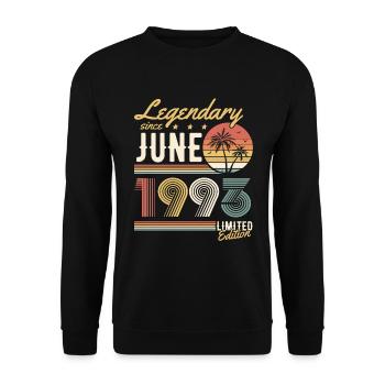 Legendary Since June 1993 Limited Edition - Unisex Pullover - Schwarz - Vorne - Alina (178cm) & Michal (187cm)