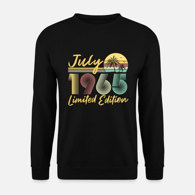 Juli 1965 Limited Edition Geburtstag Geschenk - Unisex Pullover - Schwarz