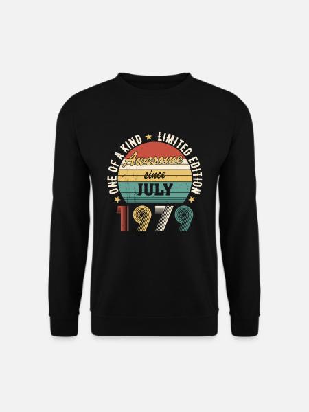 Génial depuis juillet 1979 Édition limitée Anniversaire - Sweat-shirt Unisexe - noir