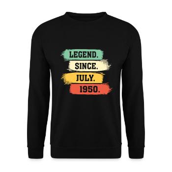 Légende depuis juillet 1950 - Sweat-shirt Unisexe - noir - Devant - Alina (178cm) & Michal (187cm)