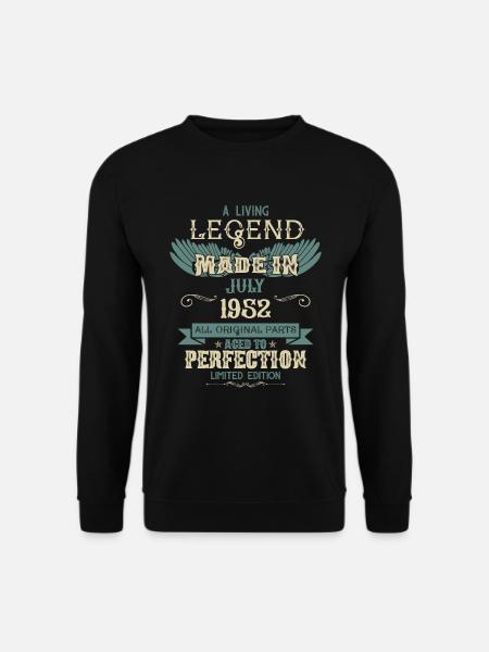 Juli 1952 Vintage Jahrgang Geburtstag - Unisex Pullover - Schwarz