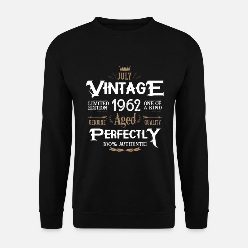 Juli 1962 geboren Legenden Geburtstag - Unisex Pullover - Schwarz