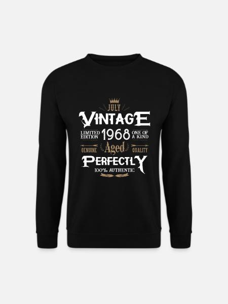 Juli 1968 geboren Legenden Geburtstag - Unisex Pullover - Schwarz