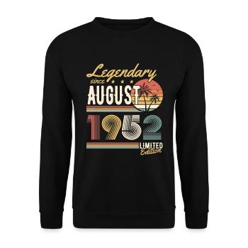 Légendaire depuis août 1952 Édition limitée - Sweat-shirt Unisexe - noir - Devant - Alina (178cm) & Michal (187cm)