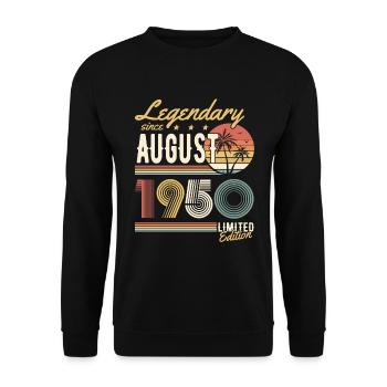 Légendaire depuis août 1950 Edition Limitée - Sweat-shirt Unisexe - noir - Devant - Alina (178cm) & Michal (187cm)