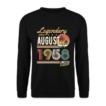 Legendary Since August 1958 Limited Edition - Unisex Pullover - Schwarz - Vorne - Alina (178cm) & Michal (187cm)