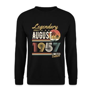 Légendaire depuis août 1957 Édition limitée - Sweat-shirt Unisexe - noir - Devant - Alina (178cm) & Michal (187cm)