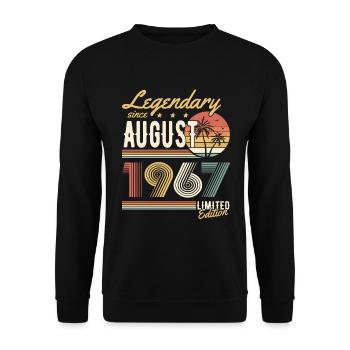 Légendaire depuis août 1967 Édition Limitée - Sweat-shirt Unisexe - noir - Devant - Alina (178cm) & Michal (187cm)