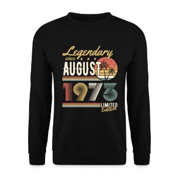 Légendaire depuis août 1973 Edition Limitée - Sweat-shirt Unisexe - noir - Devant - Alina (178cm) & Michal (187cm)