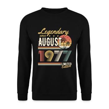 Légendaire depuis août 1977 Édition limitée - Sweat-shirt Unisexe - noir - Devant - Alina (178cm) & Michal (187cm)