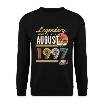 Légendaire depuis août 1997 Édition Limitée - Sweat-shirt Unisexe - noir - Devant - Alina (178cm) & Michal (187cm)