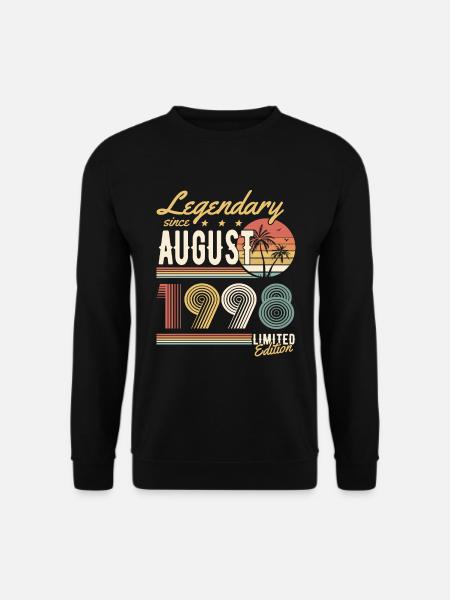 Legendary Since August 1998 Limited Edition - Unisex Pullover - Schwarz