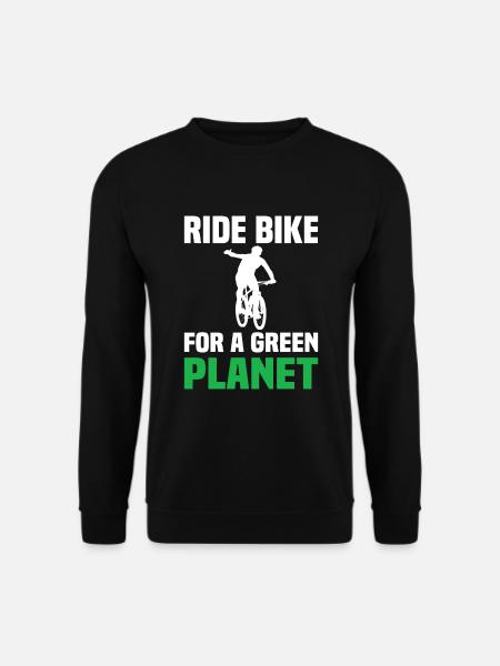 Ride Bike For A Green Planet - Unisex Pullover - Schwarz