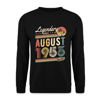 Légendaire depuis août 1953 Édition limitée - Sweat-shirt Unisexe - noir - Devant - Alina (178cm) & Michal (187cm)