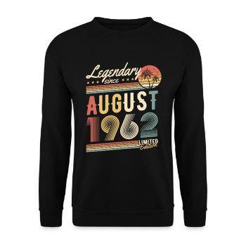 Légendaire depuis août 1962 Edition Limitée - Sweat-shirt Unisexe - noir - Devant - Alina (178cm) & Michal (187cm)