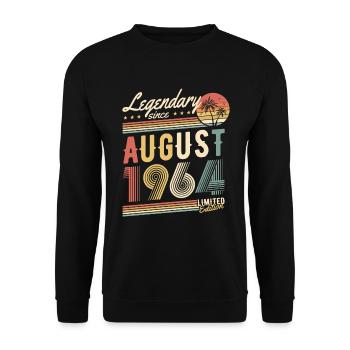 Légendaire depuis août 1964 Édition limitée - Sweat-shirt Unisexe - noir - Devant - Alina (178cm) & Michal (187cm)