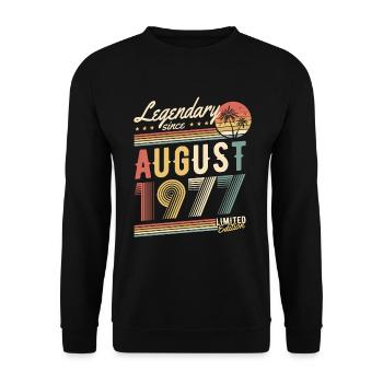 Légendaire depuis août 1977 Édition limitée - Sweat-shirt Unisexe - noir - Devant - Alina (178cm) & Michal (187cm)